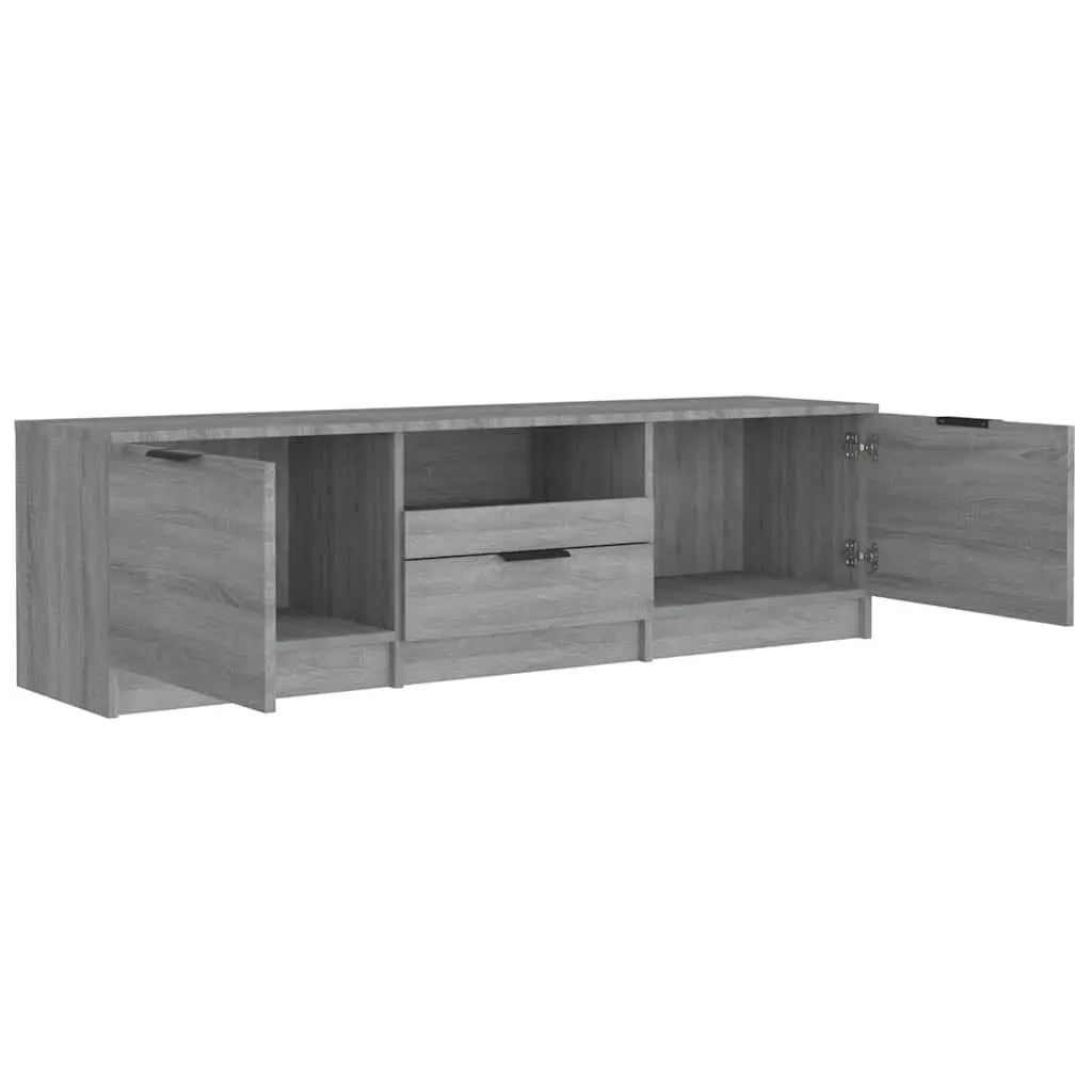 Grey Sonoma TV Cabinet with Drawer and Storage Compartments