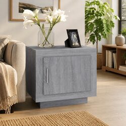 Grey Sonoma Coffee Table with Storage Door for Living Rooms