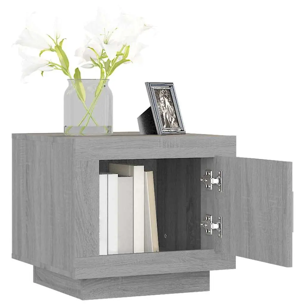Coffee Table Grey Sonoma Storage Door Engineered Wood 51 x 50 x 45 cm