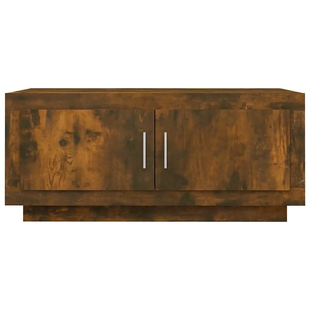 Coffee Table Brown Engineered Wood Living Room Accent Furniture Storage Display
