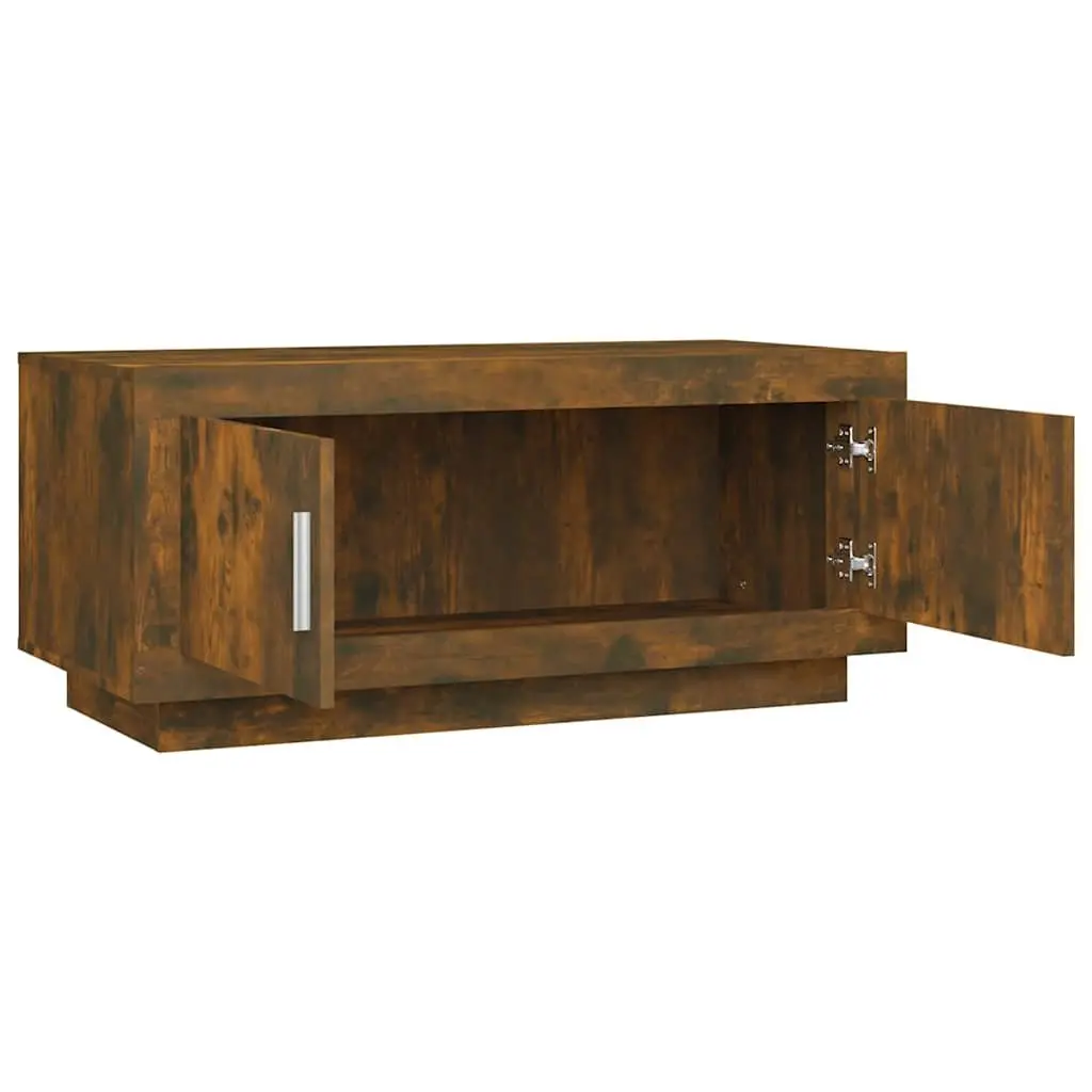 Coffee Table Brown Engineered Wood Living Room Accent Furniture Storage Display