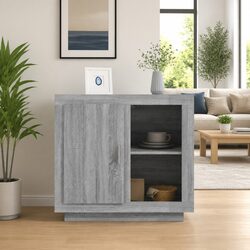 Grey Storage Sideboard for Living Room and Bedroom