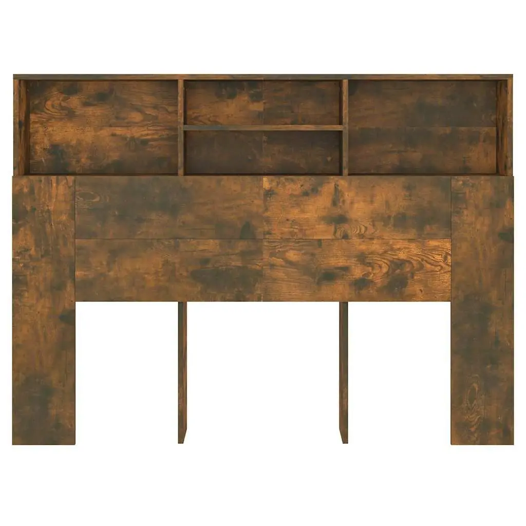 Headboard Cabinet with Storage in Brown
