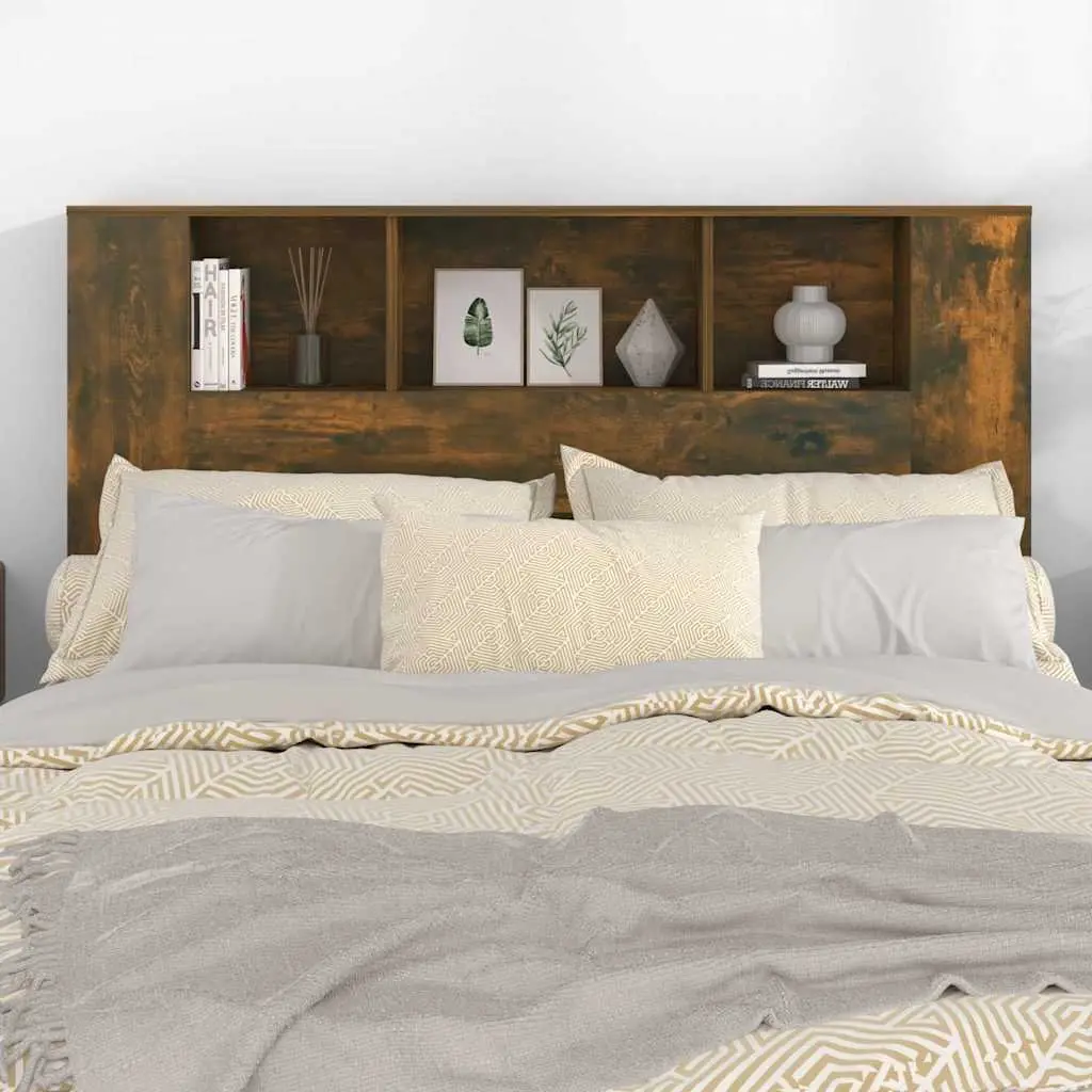 Wall-Mounted Headboard Cabinet with Storage 140cm