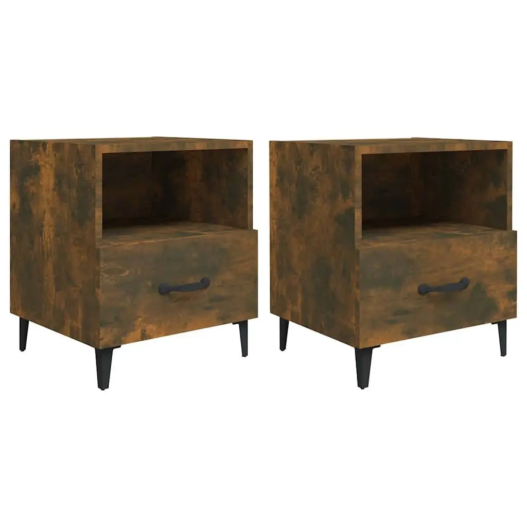 Engineered Wood Bedside Cabinets with Storage
