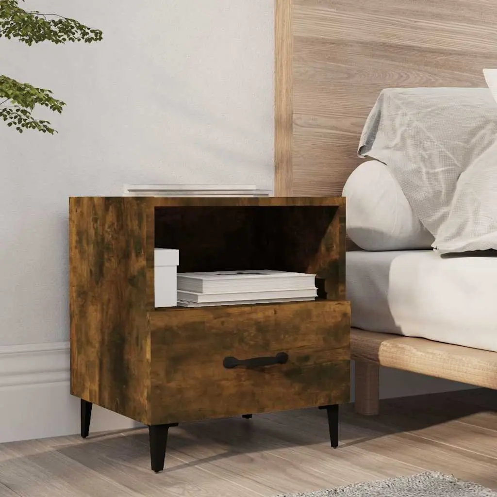 Engineered Wood Bedside Cabinets with Storage