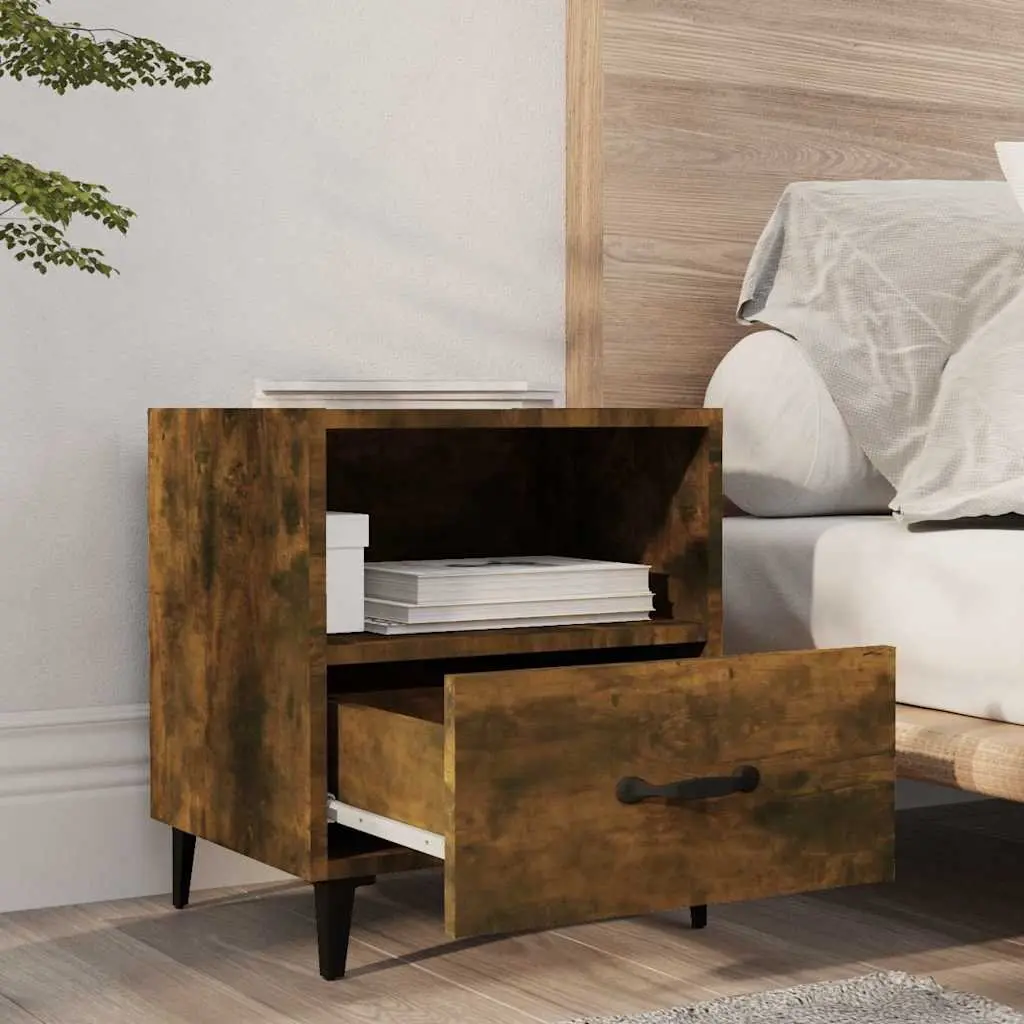 Engineered Wood Bedside Cabinets with Storage
