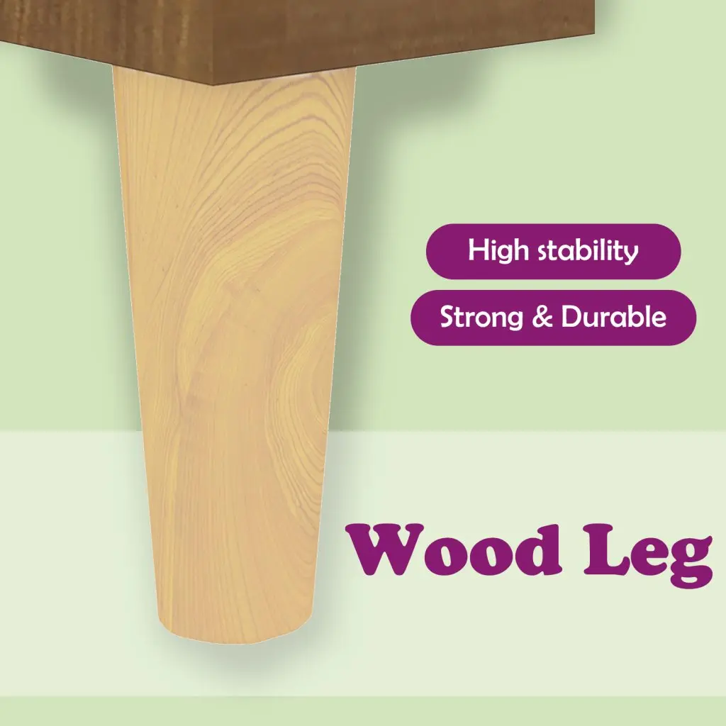 Bedside Cabinet Brown Engineered Wood Nightstand Table