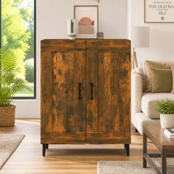 Brown Engineered Wood Sideboard for Living Room