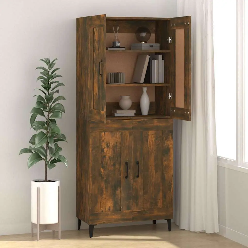 Brown Engineered Wood Sideboard for Living Room
