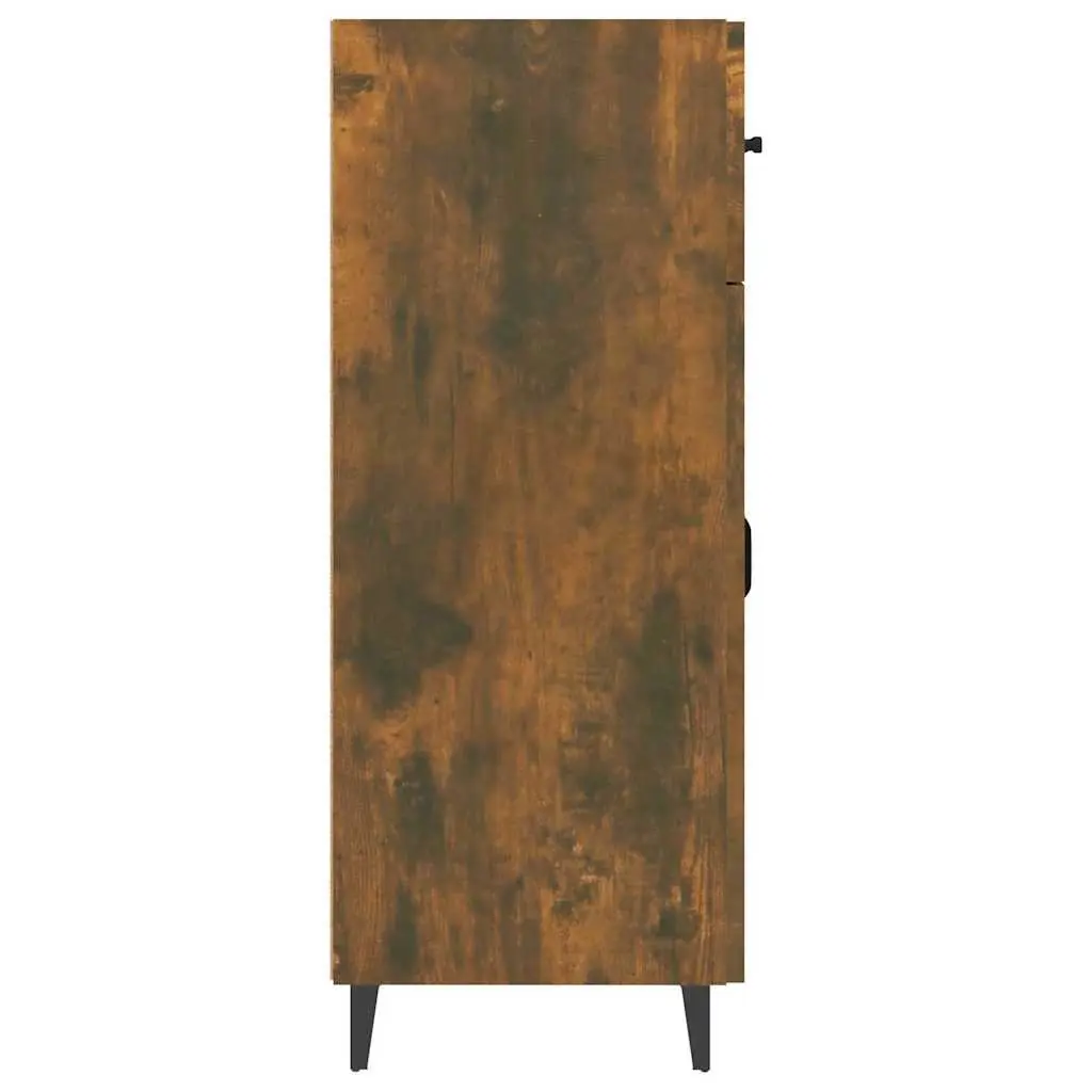 Sideboard with 2 Doors 2 Drawers Storage Cabinet Brown Engineered Wood