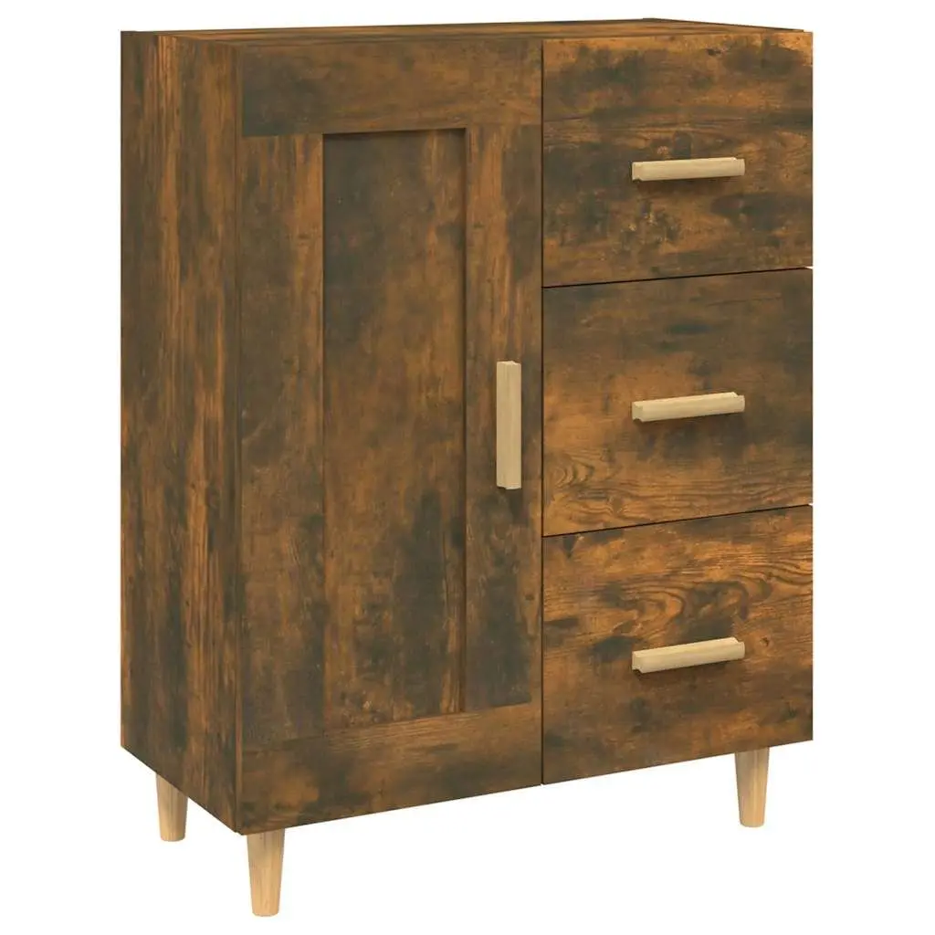 Sideboard Brown Engineered Wood Storage Cabinet Living Room Furniture