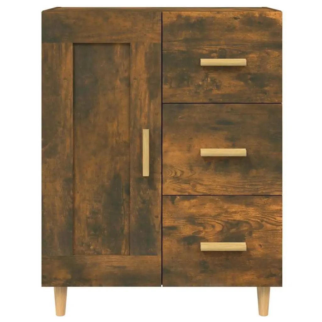 Sideboard Brown Engineered Wood Storage Cabinet Living Room Furniture