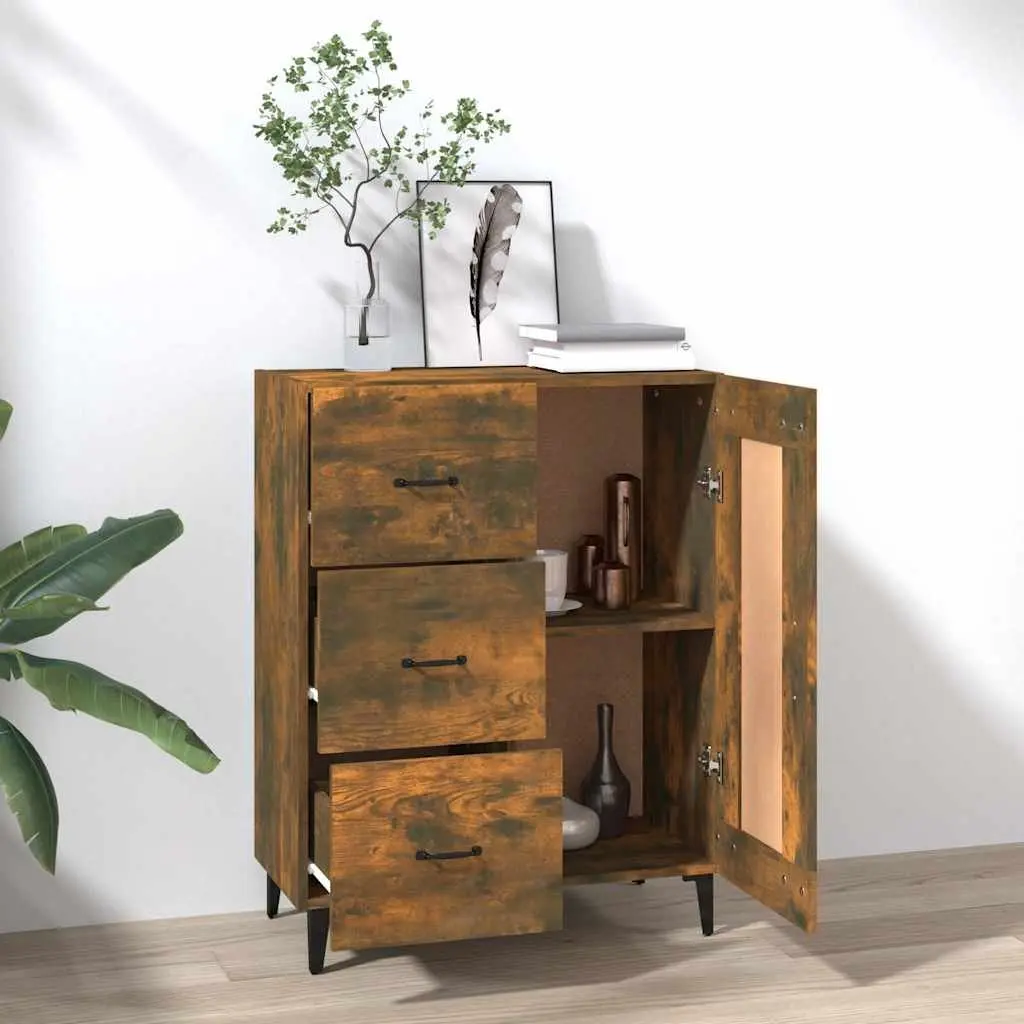 Brown Engineered Wood Sideboard for Living Room