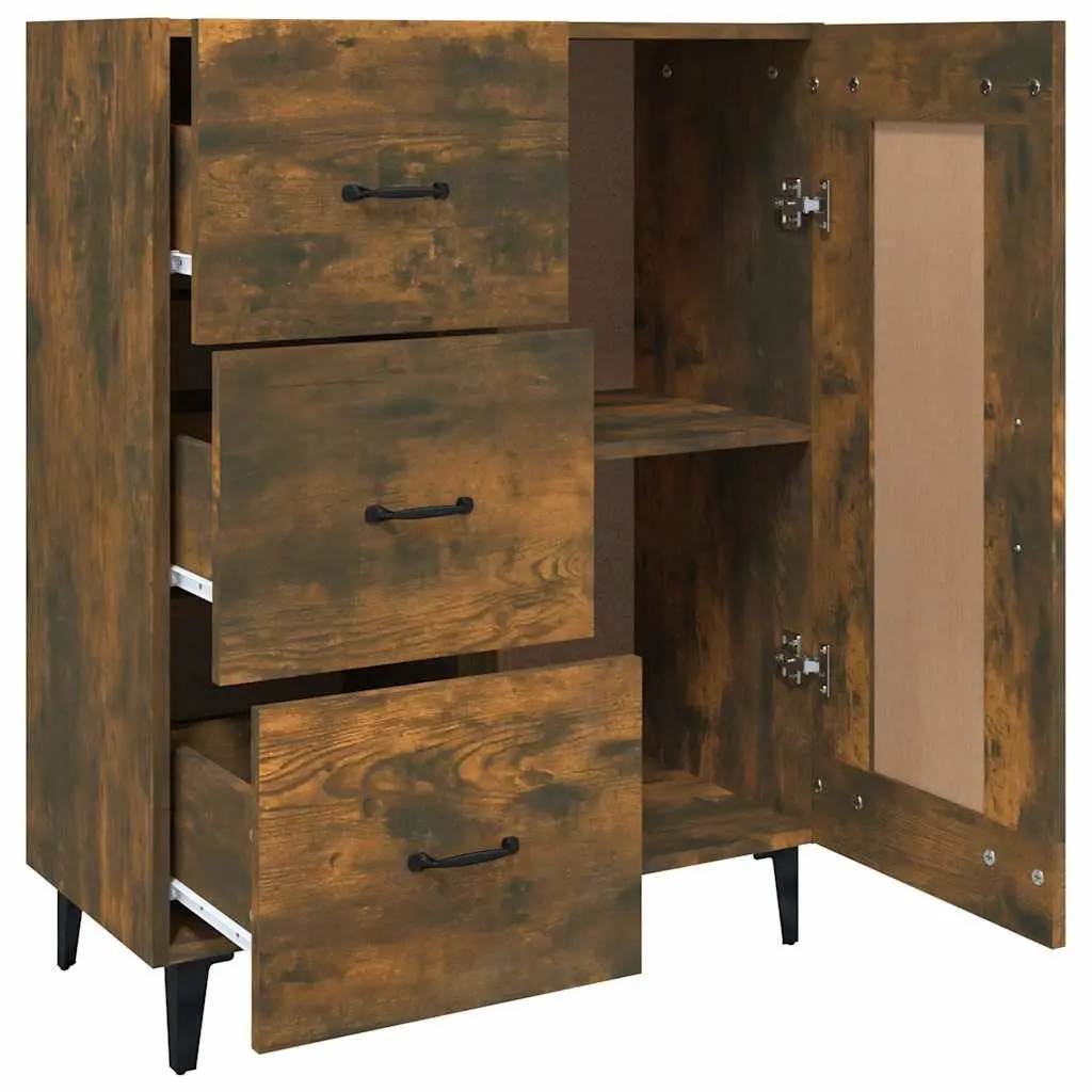 Brown Engineered Wood Sideboard for Living Room
