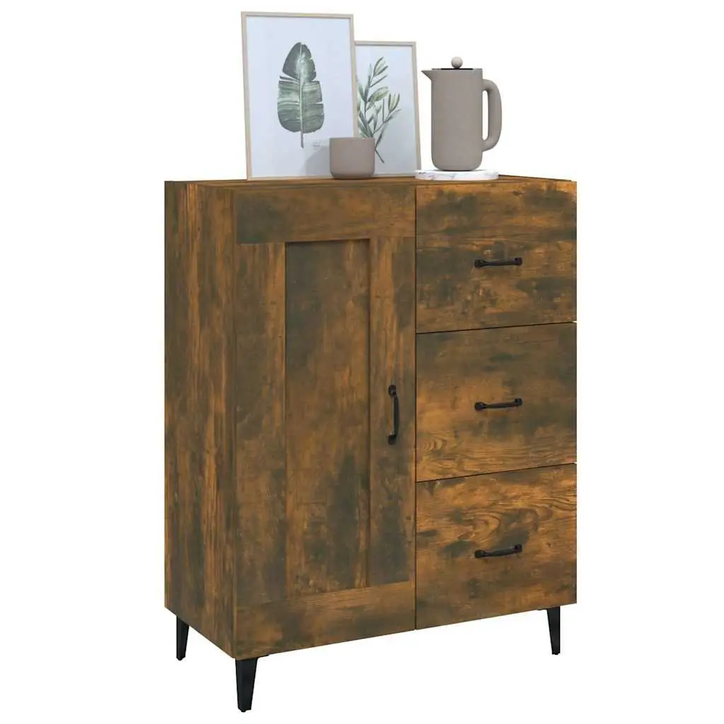 Brown Engineered Wood Sideboard for Living Room