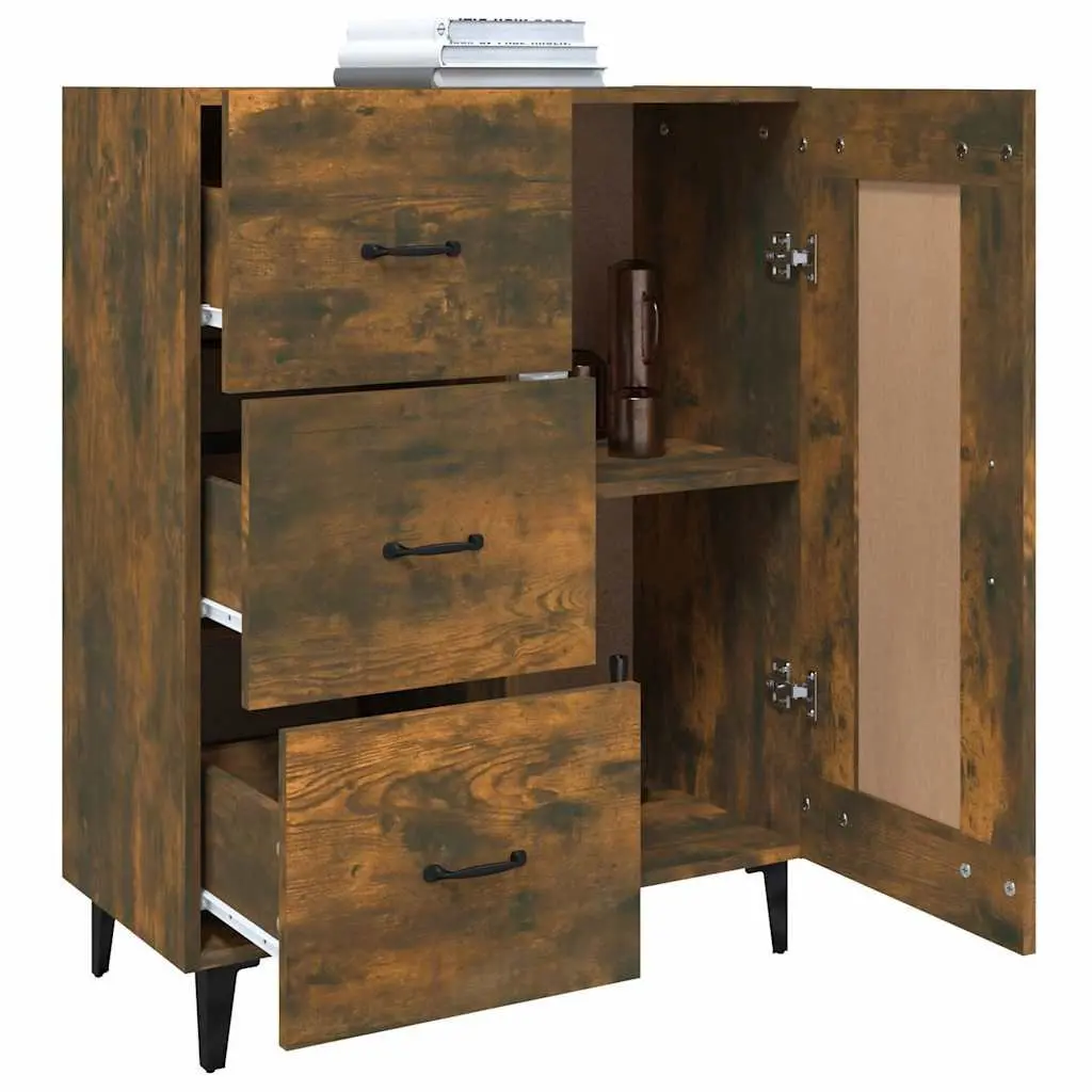 Brown Engineered Wood Sideboard for Living Room