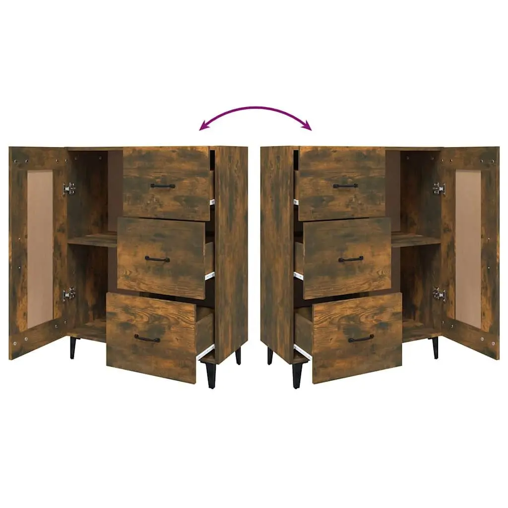 Brown Engineered Wood Sideboard for Living Room