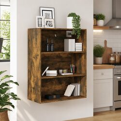 Brown Engineered Wood Wall Cabinet for Storage