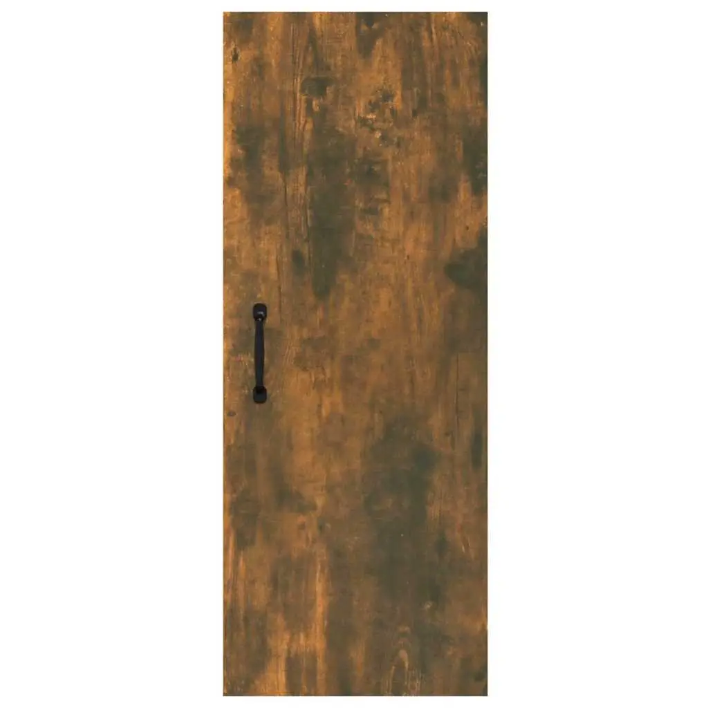 Wall-Mounted Cabinet Brown Engineered Wood 34cm Depth 34.5cm Width 90cm Height Storage Organizer