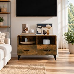 Cozy Brown TV Cabinet for Living Room Storage