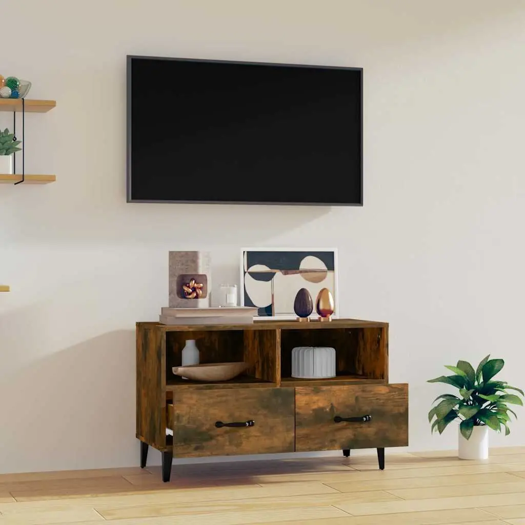 TV Cabinet Brown 80 x 36 x 50 cm Engineered Wood