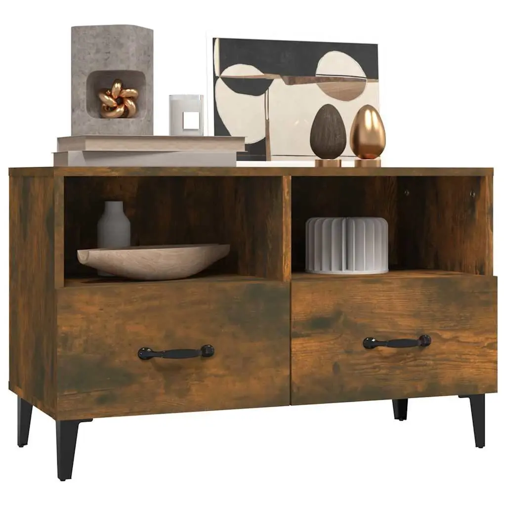 TV Cabinet Brown 80 x 36 x 50 cm Engineered Wood