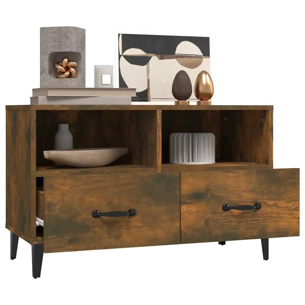 TV Cabinet Brown 80 x 36 x 50 cm Engineered Wood