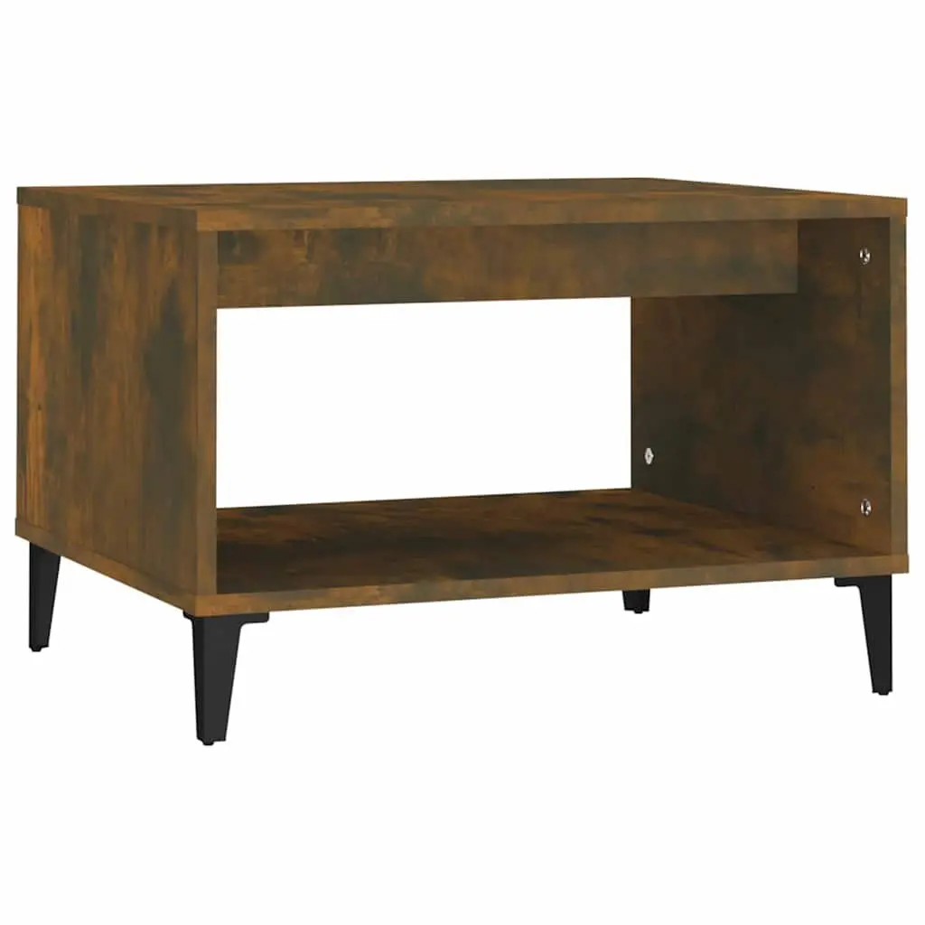Coffee Table Brown Engineered Wood 60W x 50D x 40H cm