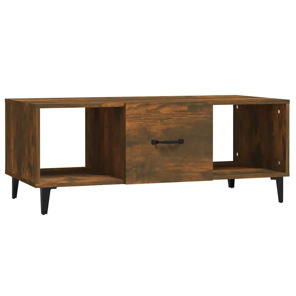 Coffee Table Brown Engineered Wood 102L x 50W x 40H cm