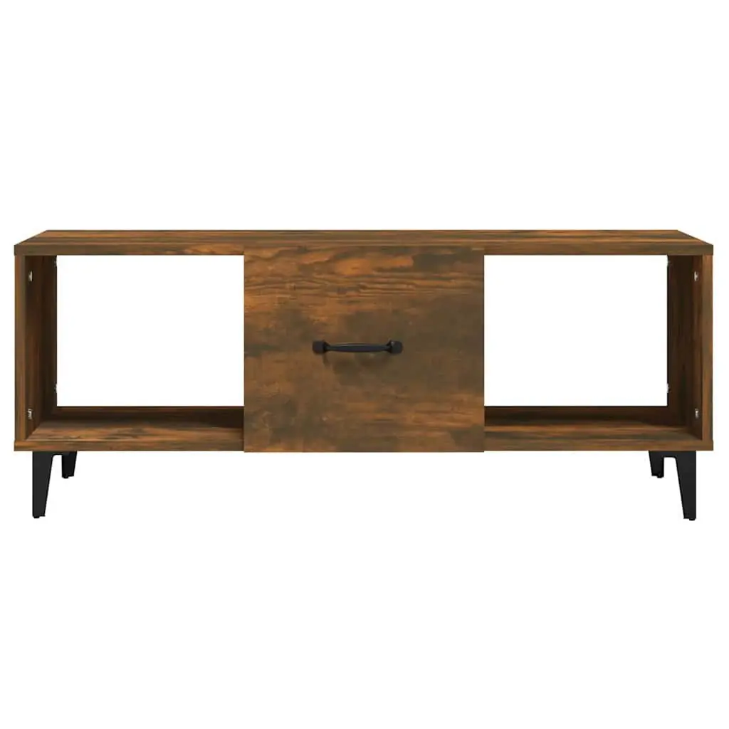 Coffee Table Brown Engineered Wood 102L x 50W x 40H cm
