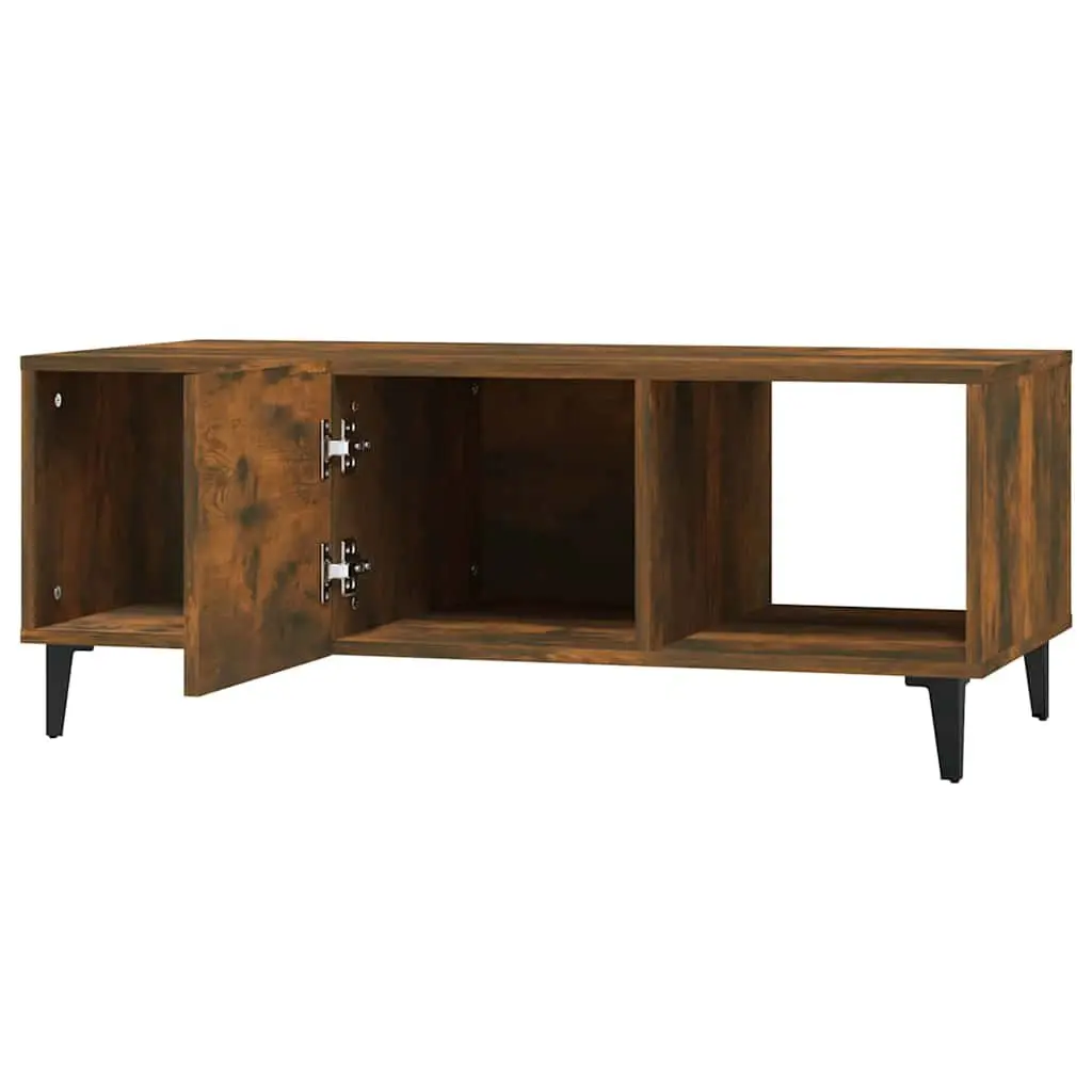 Coffee Table Brown Engineered Wood 102L x 50W x 40H cm
