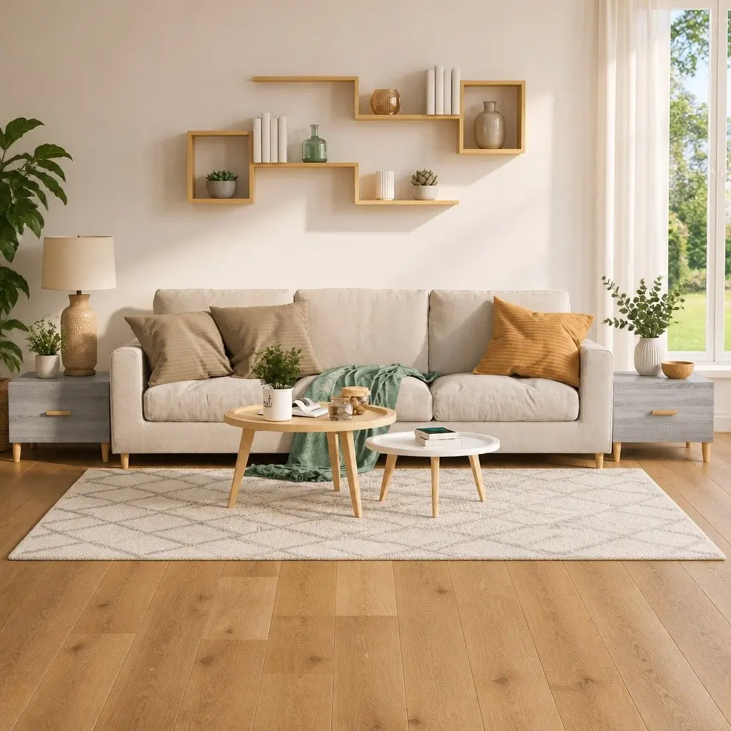 Set of 2 Grey Sonoma Coffee Tables with Storage