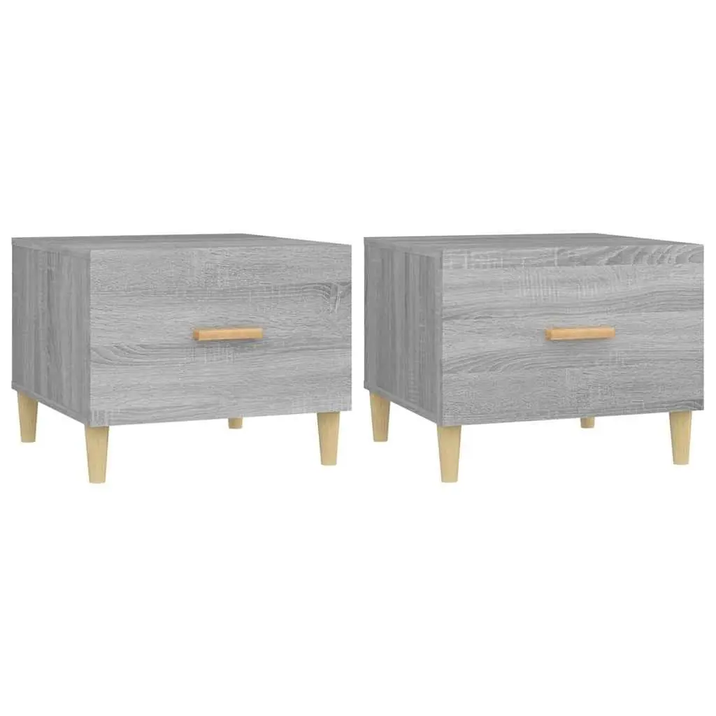 Set of 2 Grey Sonoma Coffee Tables with Storage