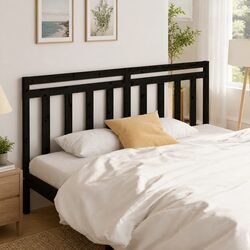 Black Solid Wood Bed Headboard for Cozy Bedrooms