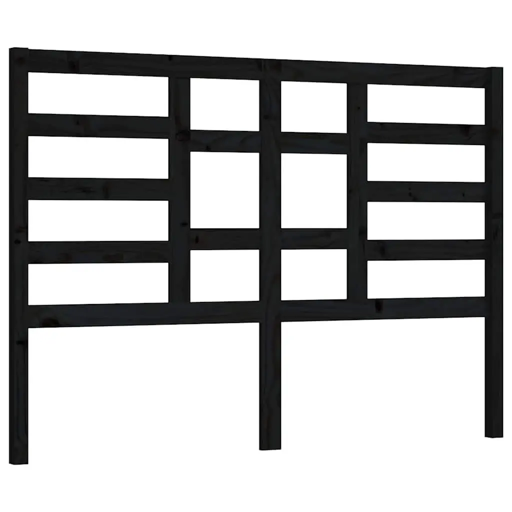 Solid Wood Black Pine Bed Headboard 141cm