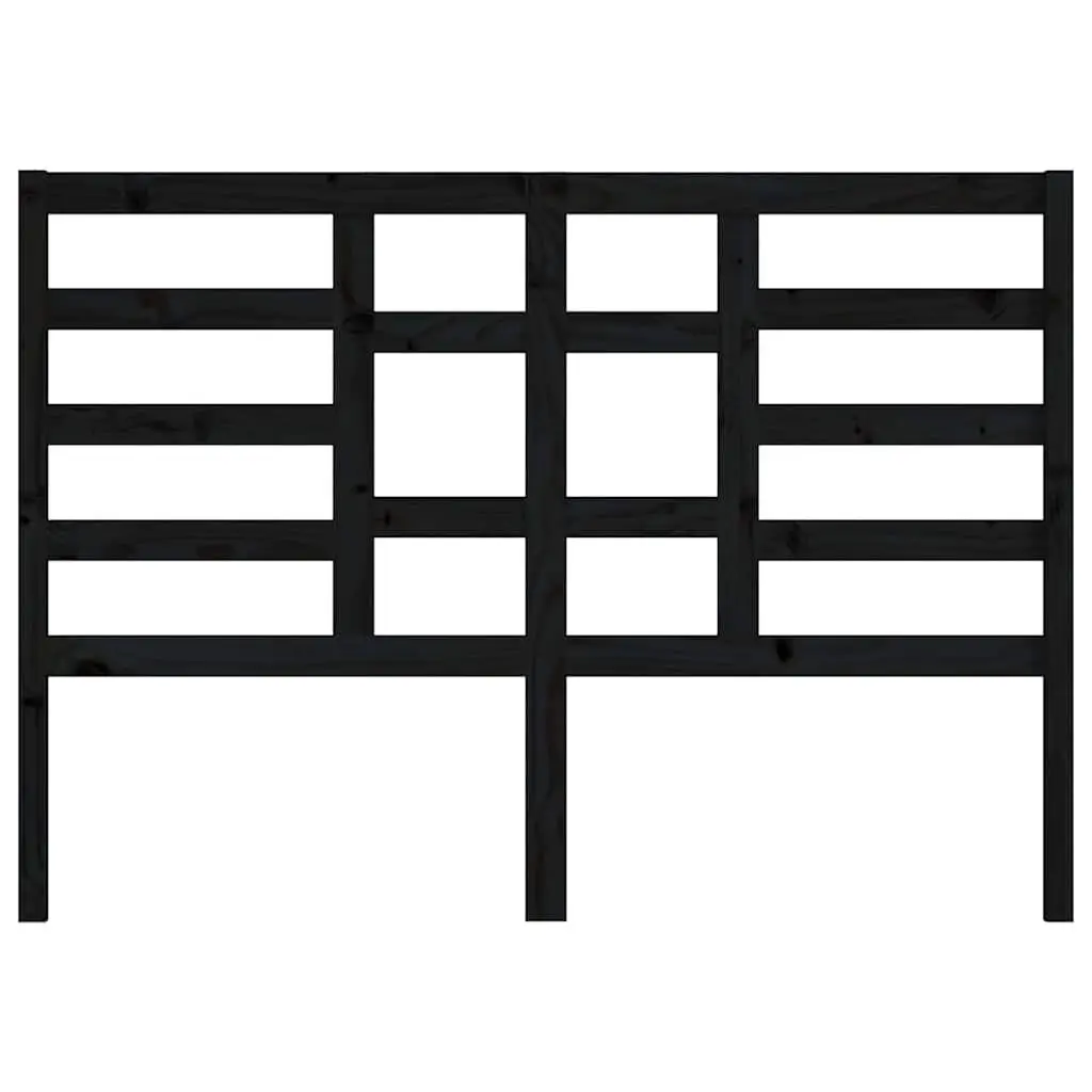 Solid Wood Black Pine Bed Headboard 141cm