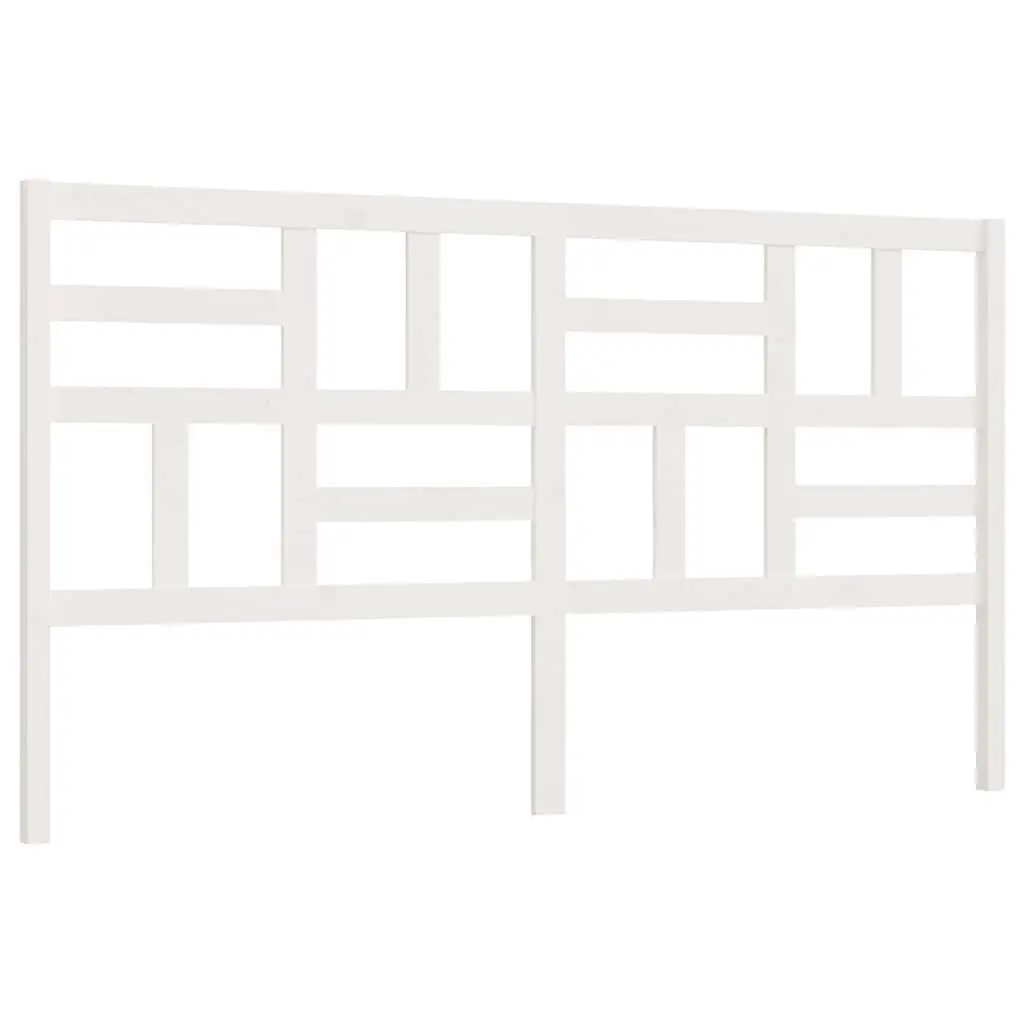 Pine Wood Headboard White 186cm Bedroom Furniture Wooden Panel
