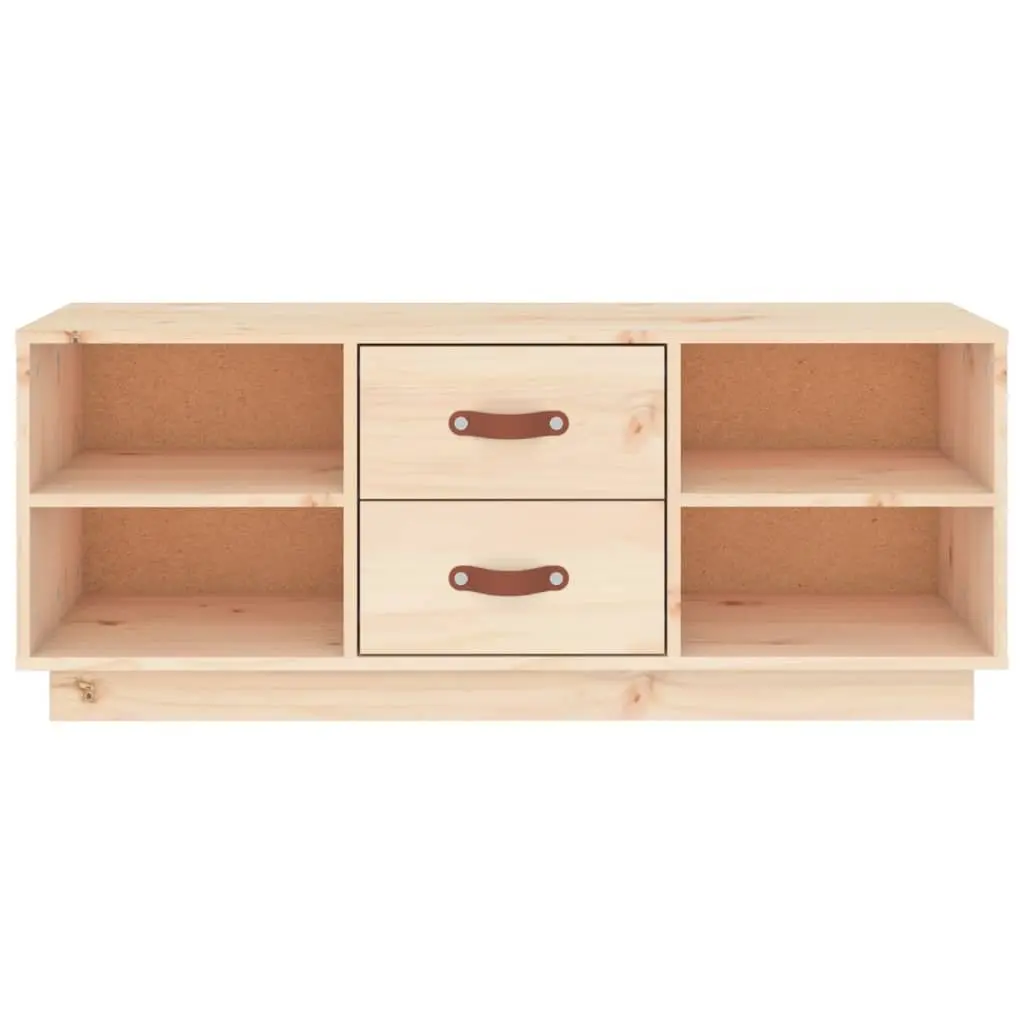 Solid Pine Wood TV Cabinet for Living Room Storage