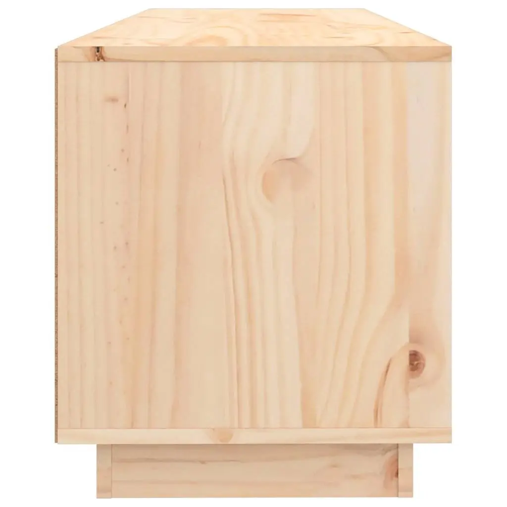 Solid Pine Wood TV Cabinet for Living Room Storage