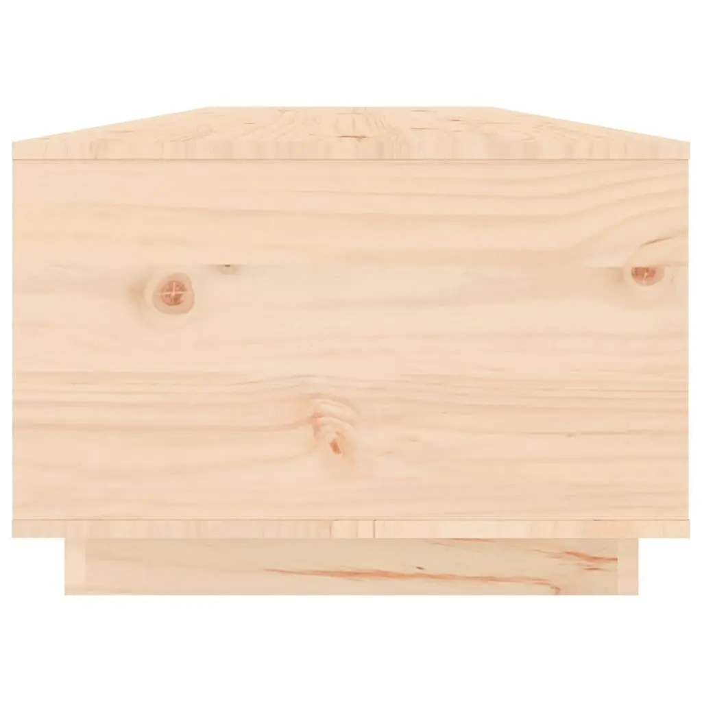 Coffee Table Modern 100x50x35 cm Solid Pinewood with Storage Compartments