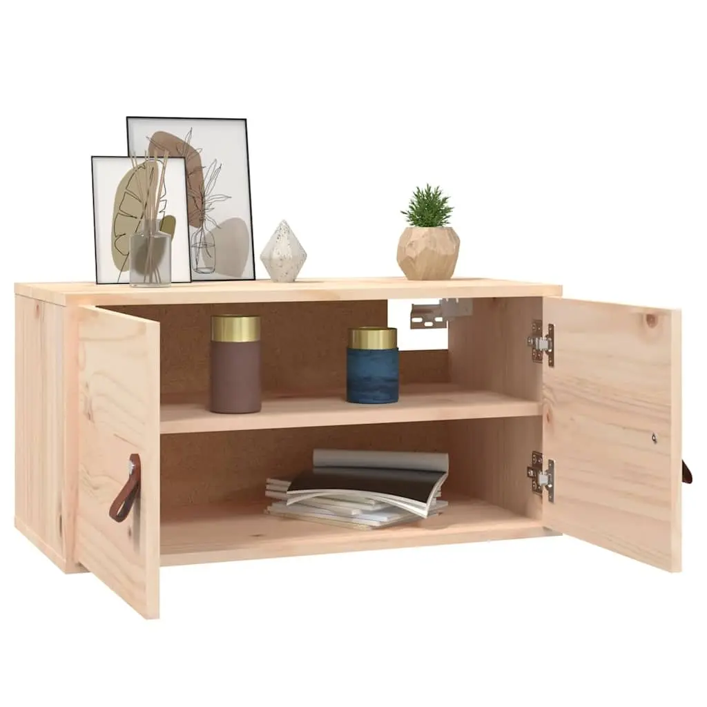 Wall Cabinets Brown 60x30x30 cm Solid Pine Wood 2 Piece