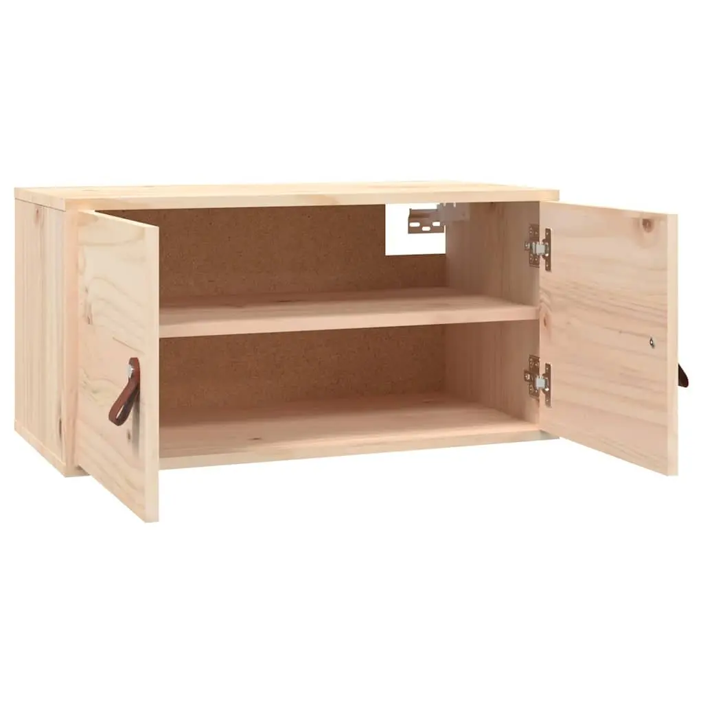 Wall Cabinets Brown 60x30x30 cm Solid Pine Wood 2 Piece