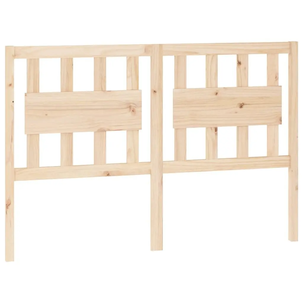 Wooden Bed Headboard Rustic 140.5 cm Brown Solid Pine Wood