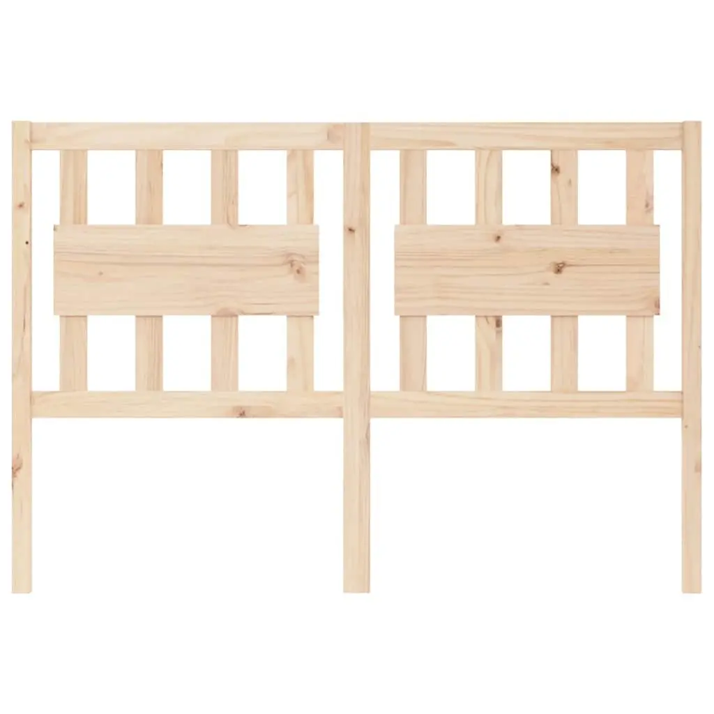 Wooden Bed Headboard Rustic 140.5 cm Brown Solid Pine Wood