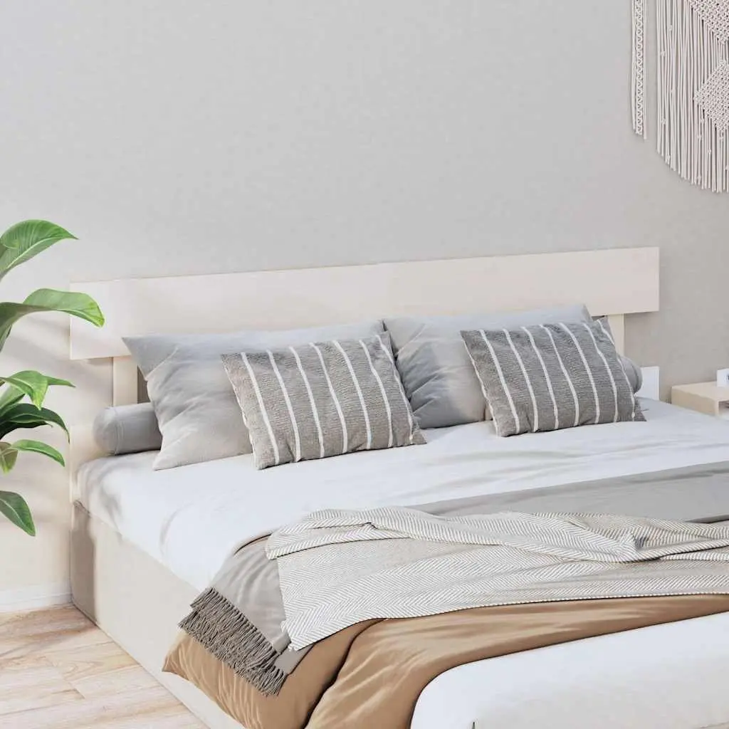 Solid Wood Bed Headboard White 184cm Pine Wood Bedroom Furniture Backrest Support