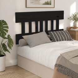 Wooden Bed Headboard in Black 183.5 cm