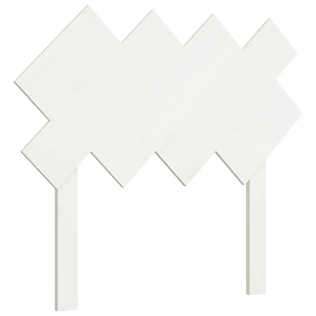 Bed Headboard White 92cm Solid Pine Wood