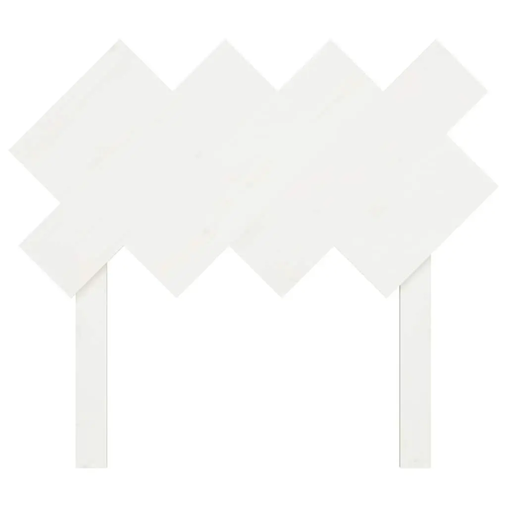 Bed Headboard White 92cm Solid Pine Wood
