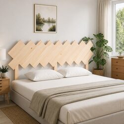Rustic Pine Bed Headboard 178cm for Cozy Bedrooms
